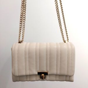 Mini Zara cream faux leather bag